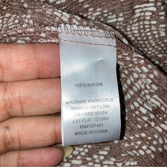 Bloomfield Women's Brown with gold
Peasant Size Large Crochet festival Boho Y2K - Picture 15 of 15